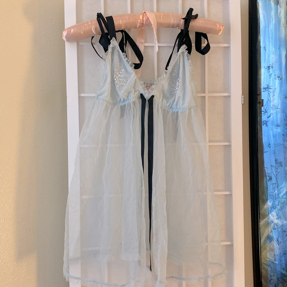 Victoria Secret Babydoll Open Mesh Top